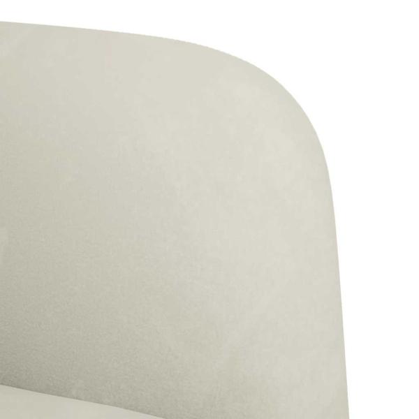 Sessel mit Armlehnen Creme 54 cm Samt