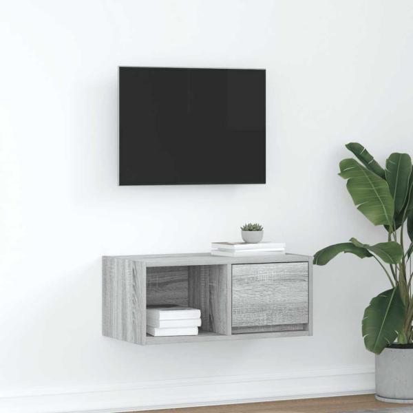 ARDEBO.de - TV-Schrank Grau Sonoma 60x31x25,5 cm Holzwerkstoff