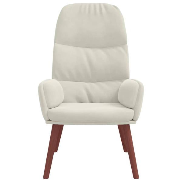 Relaxsessel Cremeweiß Samt