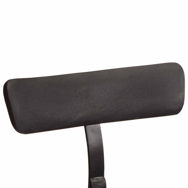 Barhocker 2 Stk. Schwarz 49x43x88 cm Mango Massivholz