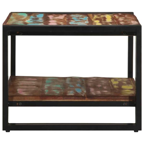 Couchtisch Mehrfarbig 70x50x38 cm Altholz Massivholz