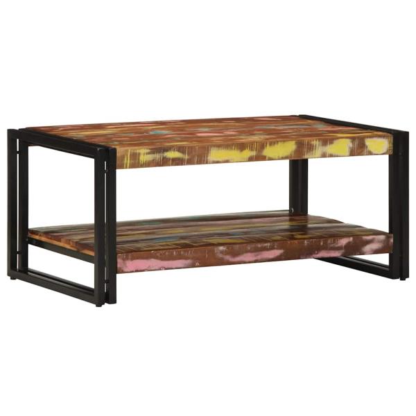 ARDEBO.de - Couchtisch Mehrfarbig 90x50x38 cm Altholz Massiv