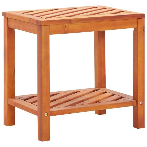 ARDEBO.de - Beistelltisch Akazienholz Massiv 45 x 33 x 45 cm