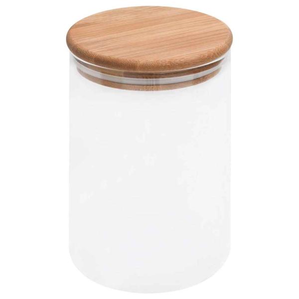 Vorratsgläser mit Bambusdeckel 4 Stk. 800 ml
