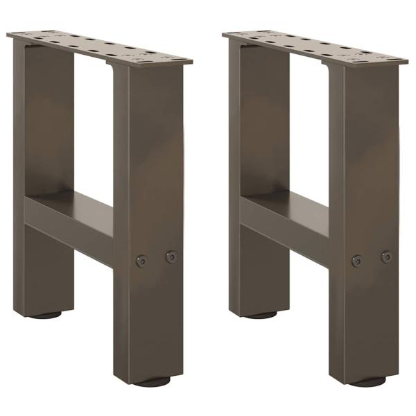 Couchtischbeine Naturstahl 2 Stk. 40x(30-31) cm Stahl