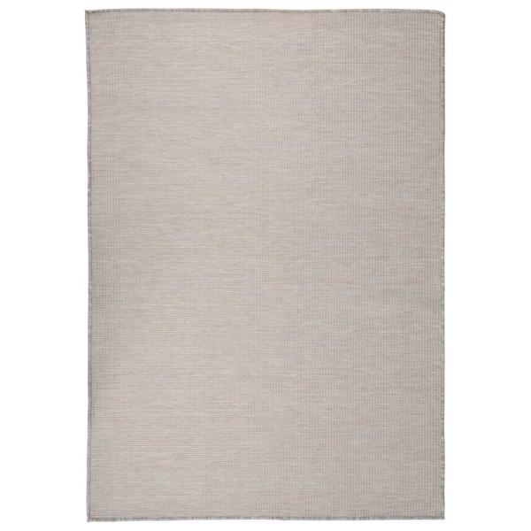 ARDEBO.de - Outdoor-Teppich Flachgewebe 160x230 cm Hellgrau