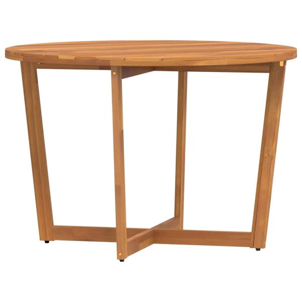 Garten-Esstisch Rund Ø110x75 cm Massivholz Akazie