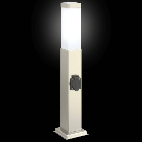 Pollerleuchte mit Auslass 50 cm Edelstahl IP44