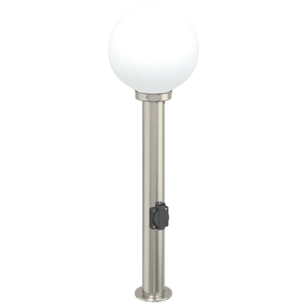 Pollerleuchte mit Auslass 80 cm Edelstahl IP44
