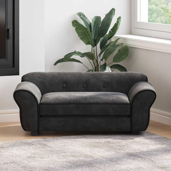 ARDEBO.de - Hundesofa Schwarz 72x45x30 cm Plüsch