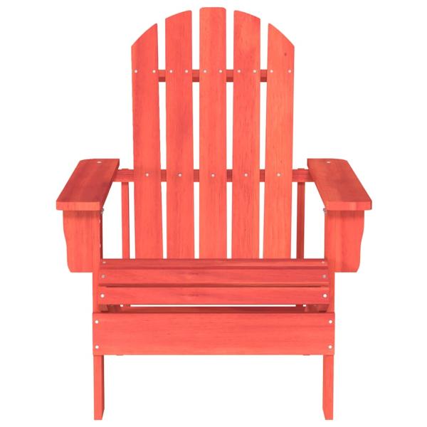 Adirondack-Gartenstuhl Massivholz Tanne Rot