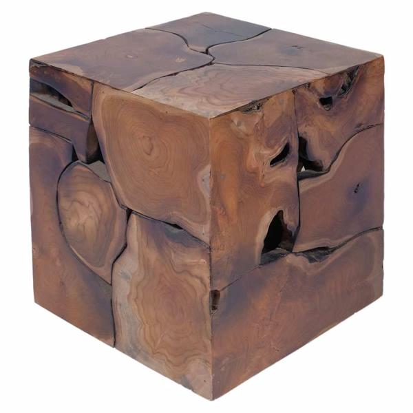 Hocker 4 Stk. Braun 40x40x45 cm Massivholz Teak