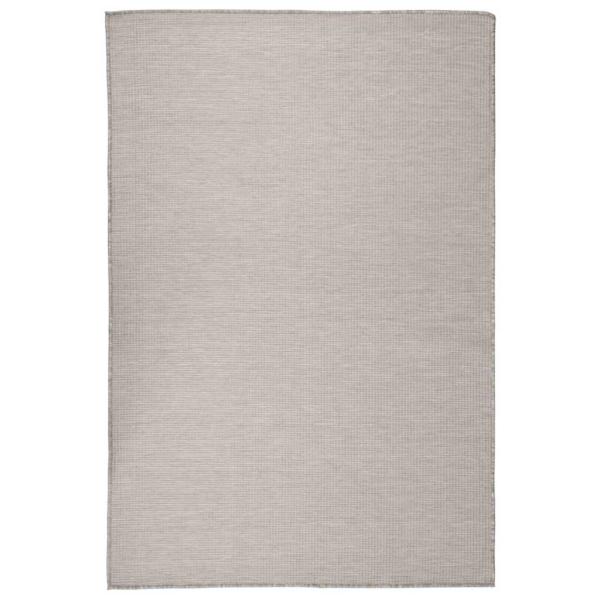 ARDEBO.de - Outdoor-Teppich Flachgewebe 120x170 cm Hellgrau