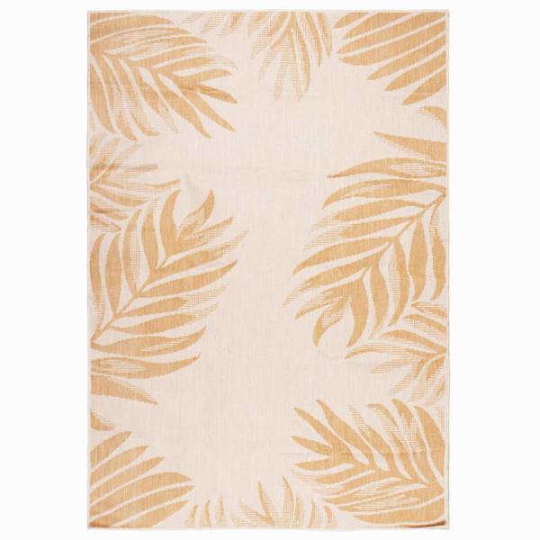 ARDEBO.de - Outdoor-Teppich Flachgewebe 120x170 cm Blattmuster