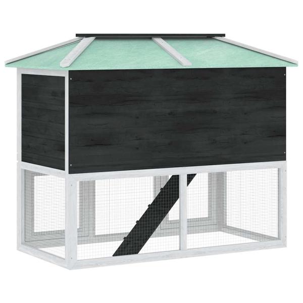Kleintier-/Kaninchenstall 2 Etagen Holz