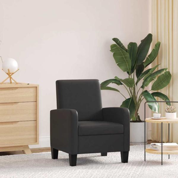 ARDEBO.de - Sessel Schwarz Kunstleder