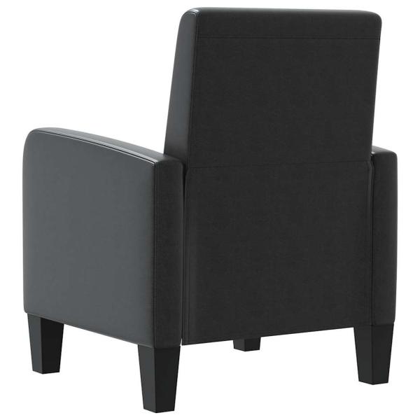 Sessel Schwarz Kunstleder