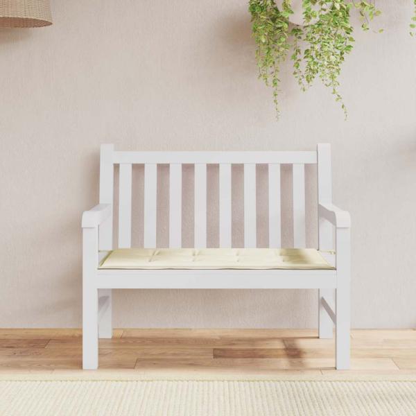 ARDEBO.de - Gartenbank-Auflage Creme 120x50x3 cm Oxford-Gewebe