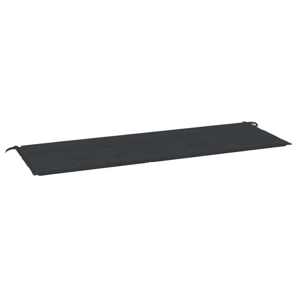 Gartenbank-Auflage Schwarz 150x50x3 cm Oxford-Gewebe