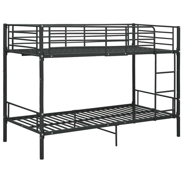 Etagenbett Schwarz Metall 90?200 cm
