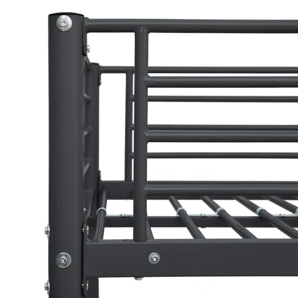 Etagenbett Schwarz Metall 90?200 cm