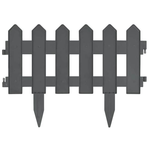 Rasenkanten 25 Stk. Anthrazit 10 m PP