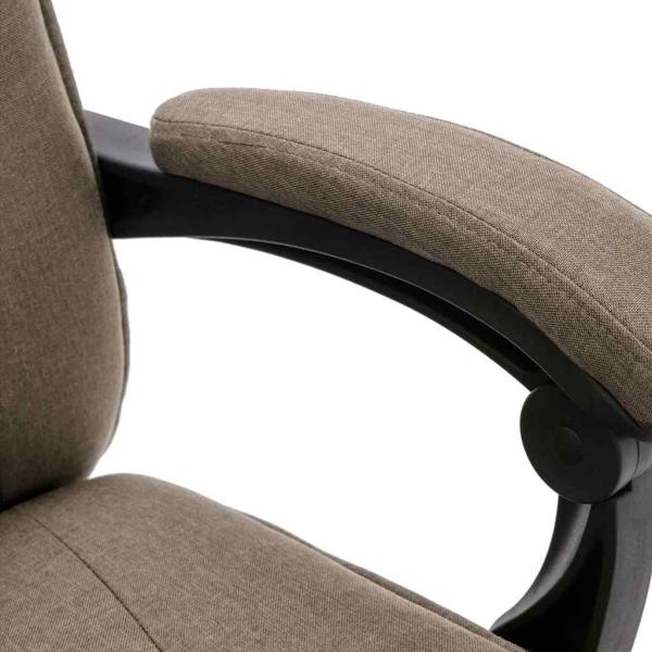 Massage-Bürostuhl Taupe Stoff