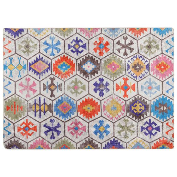 Teppich Waschbar Mehrfarbig 80x150 cm