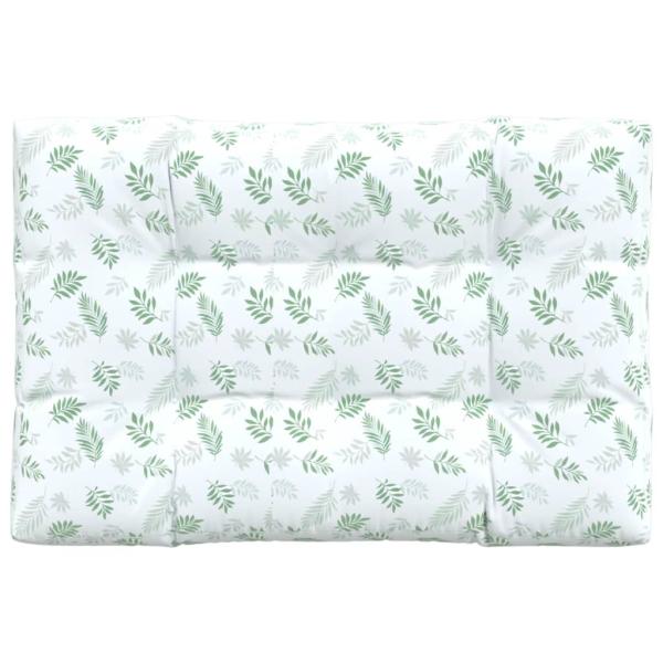 Palettenkissen Blattmuster 120x80x12 cm Stoff
