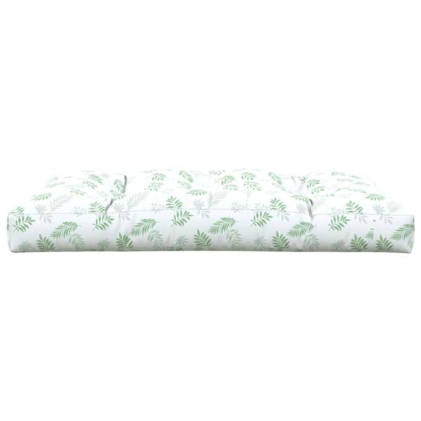 Palettenkissen Blattmuster 120x80x12 cm Stoff