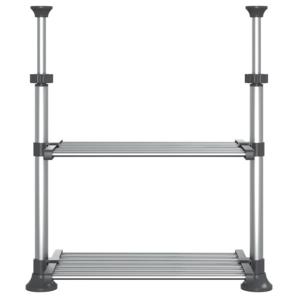 Küchenregal 50x25x(50-70) cm Aluminium