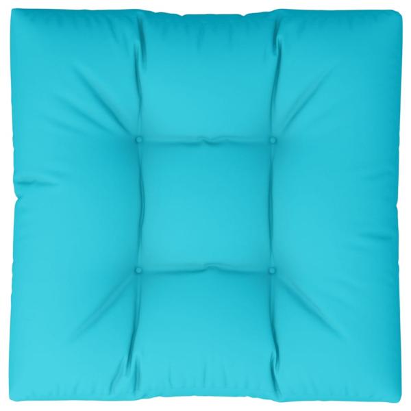 Palettenkissen Türkis 80x80x12 cm Stoff