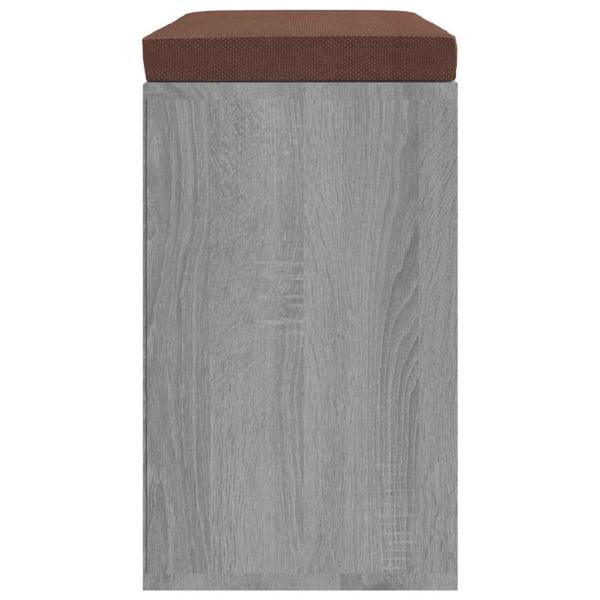 Schuhbank Grau Sonoma 103x30x48 cm Holzwerkstoff