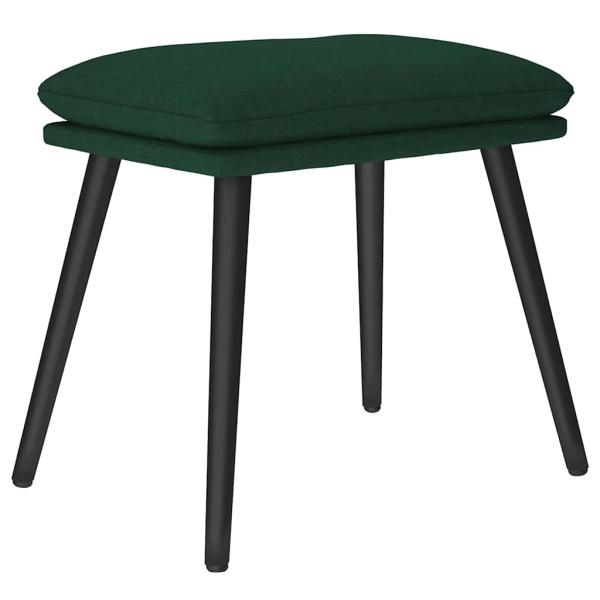 Fußhocker Dunkelgrün 45x29,5x35 cm Stoff