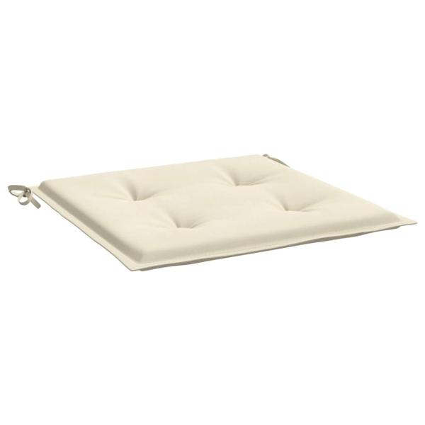 Gartenstuhl-Kissen 2 Stk. Creme 50x50x3 cm Oxford-Gewebe