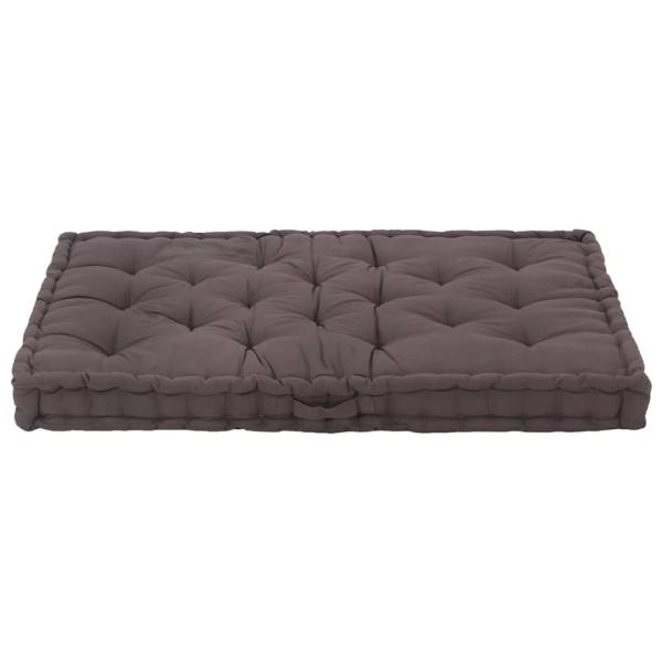 Palettenkissen Baumwolle 120×80×10 cm Anthrazit