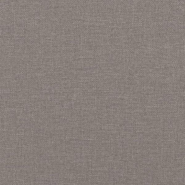 3-Sitzer-Sofa mit Hocker Taupe 180 cm Stoff