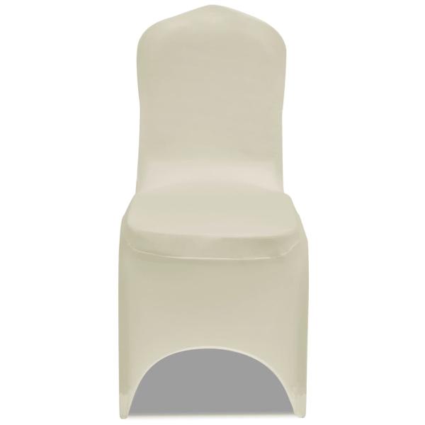 50 x Stuhlhusse Stretchhusse cremefarben
