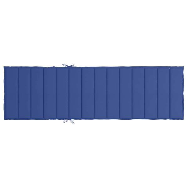 Sonnenliegen-Auflage Königsblau 200x60x3 cm Oxford-Gewebe