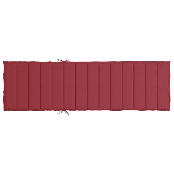 Sonnenliegen-Auflage Weinrot 200x50x3 cm Oxford-Gewebe