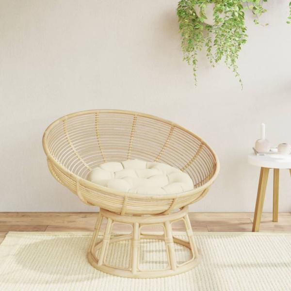 ARDEBO.de - Kissen Rund Creme Ø 60 x11 cm Oxford-Gewebe
