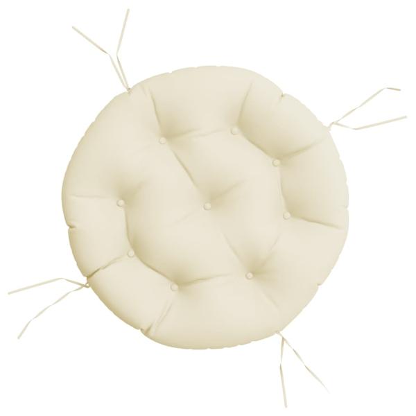 Kissen Rund Creme Ø 60 x11 cm Oxford-Gewebe