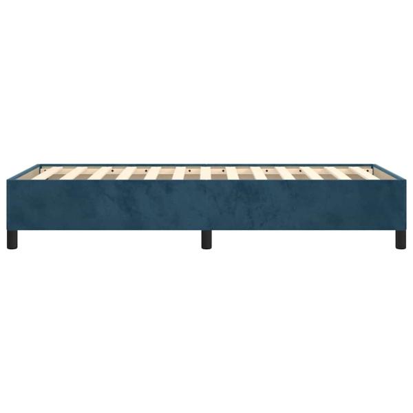 Bettgestell ohne Matratze Dunkelblau 80x200 cm Samt