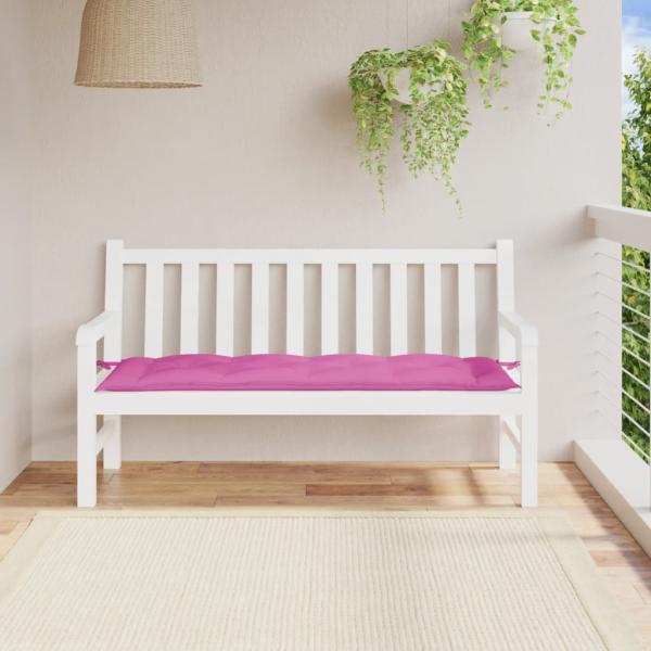 ARDEBO.de - Gartenbank-Auflage Rosa 150x50x7 cm Oxford-Gewebe
