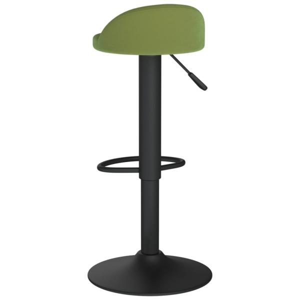 Barhocker 2 Stk. Hellgrün Samt