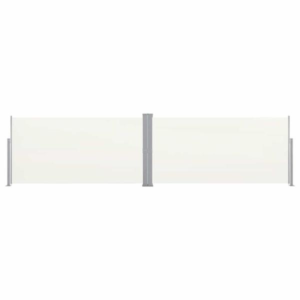 Ausziehbare Seitenmarkise 160x600 cm Creme