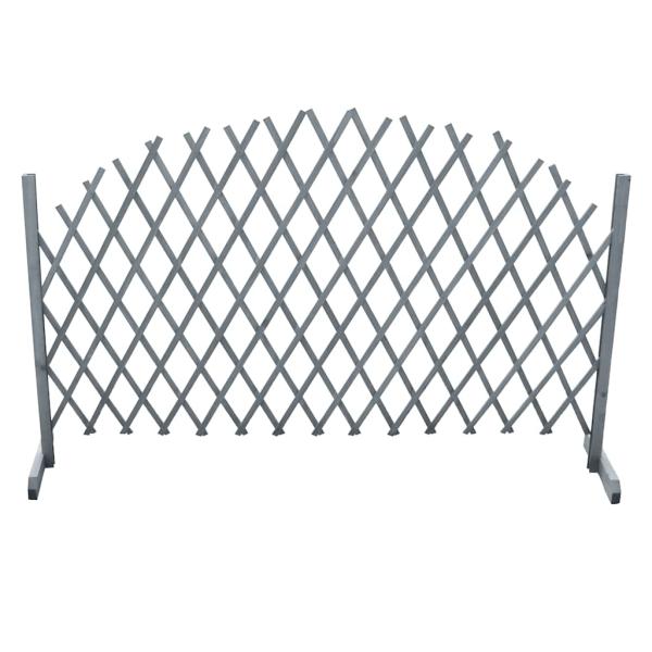Rankgitter Massivholz Tanne 1,8x1 m Grau