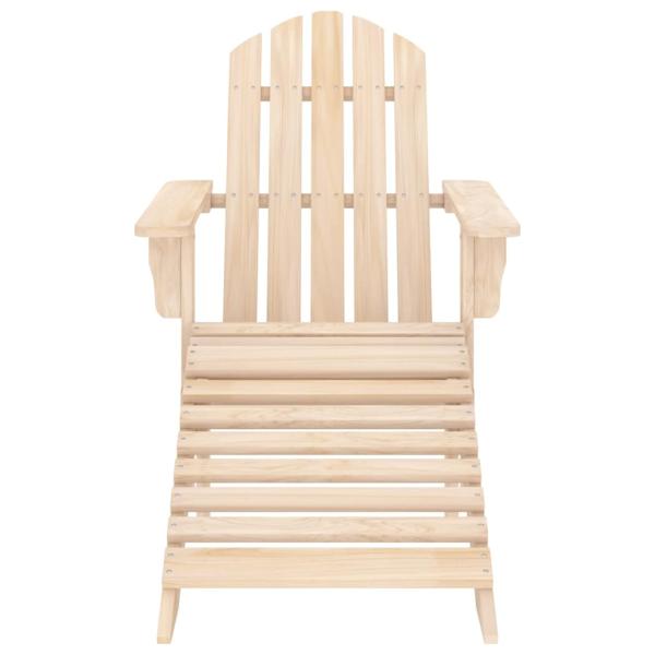 Adirondack-Gartenstuhl mit Fußstütze & Tisch Massivholz Tanne