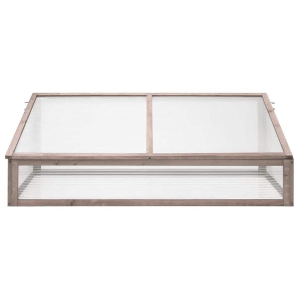 Gewächshaus Grau 110x56x39 cm Tannenholz