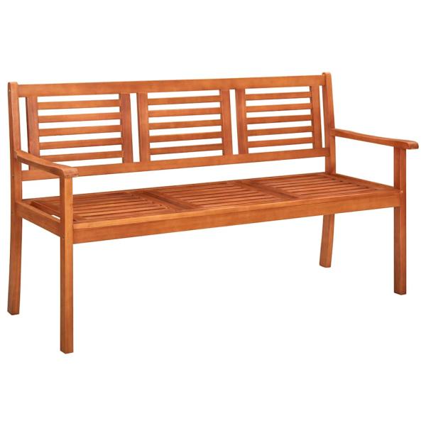 ARDEBO.de - Gartenbank 3-Sitzer 150 cm Massivholz Eukalyptus